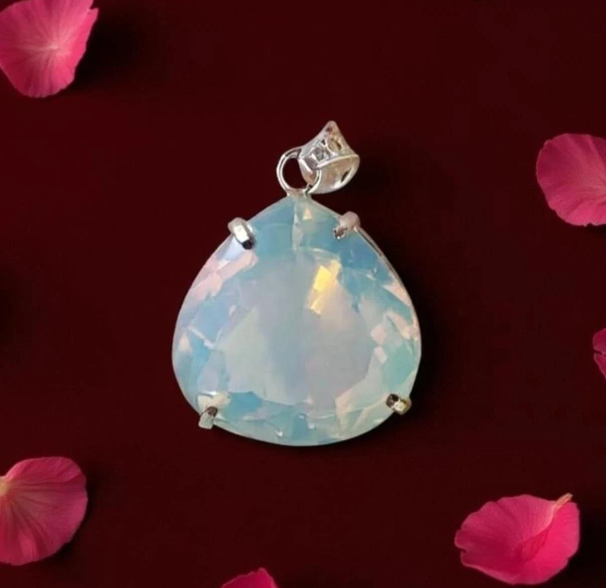 Bi-Color Pendant 70.46 Ct Welo Opal Pear Cut Natural Untreated Loose Gemstone