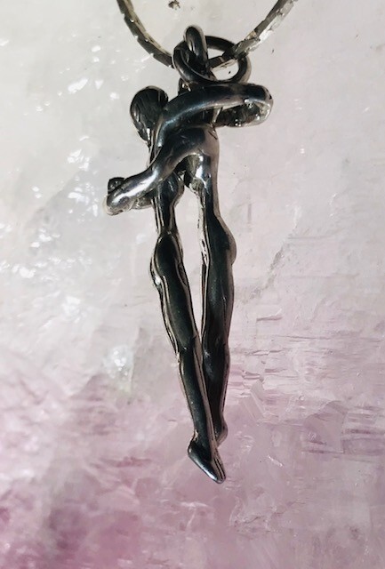 Male Gay Bodies M&M 925 Pendant Pride LGBTQ Hanging Around Together by JKL 169