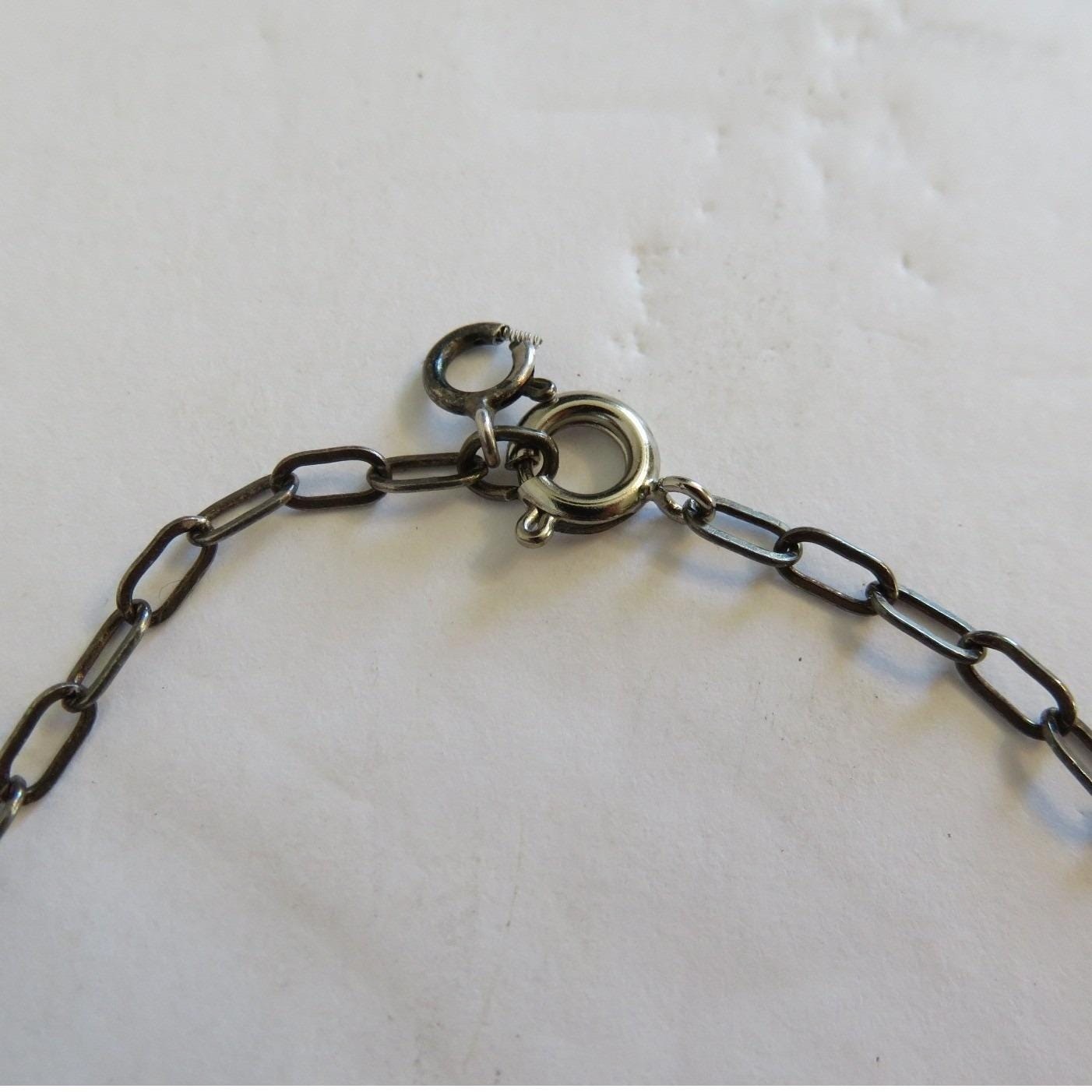 Vintage KBN Kabana Sterling Silver Southwestern Charm Necklace