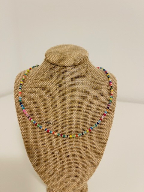 Beaded Necklace 9 handmade beaded necklaces in various lengths.