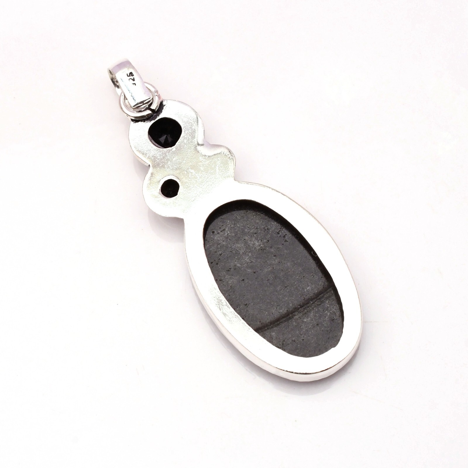 Silver Sheen Obsidian Gemstone 925 Sterling Silver Handmade Jewelry Pendant2.15″