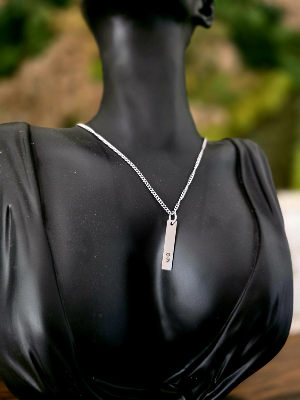 Semicolon Heart Necklace Mental Health Matters: My Story Goes On – Silver