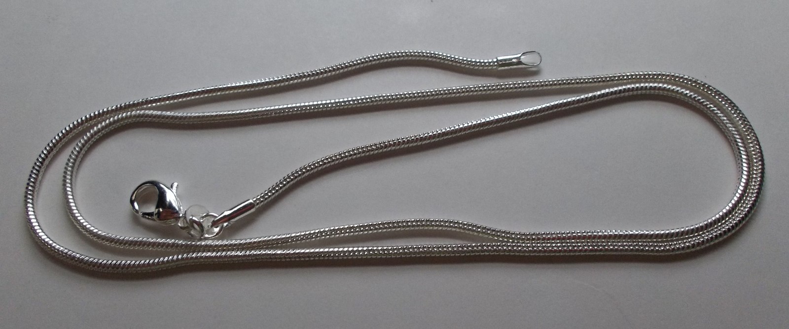 Sterling Silver Plated Snake Chain 1-2 MM 16-30 IN Necklace men women unisex