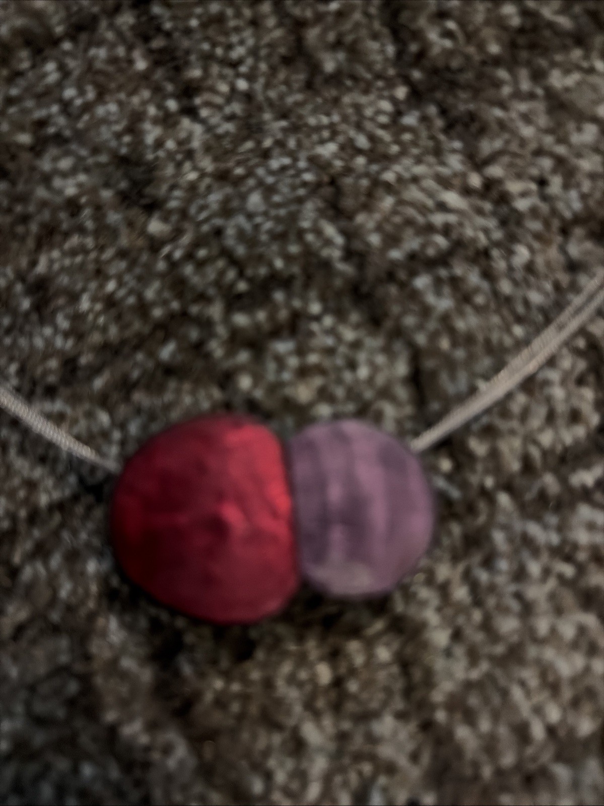 Origin Wire Purple And Red Magnetic Necklace New