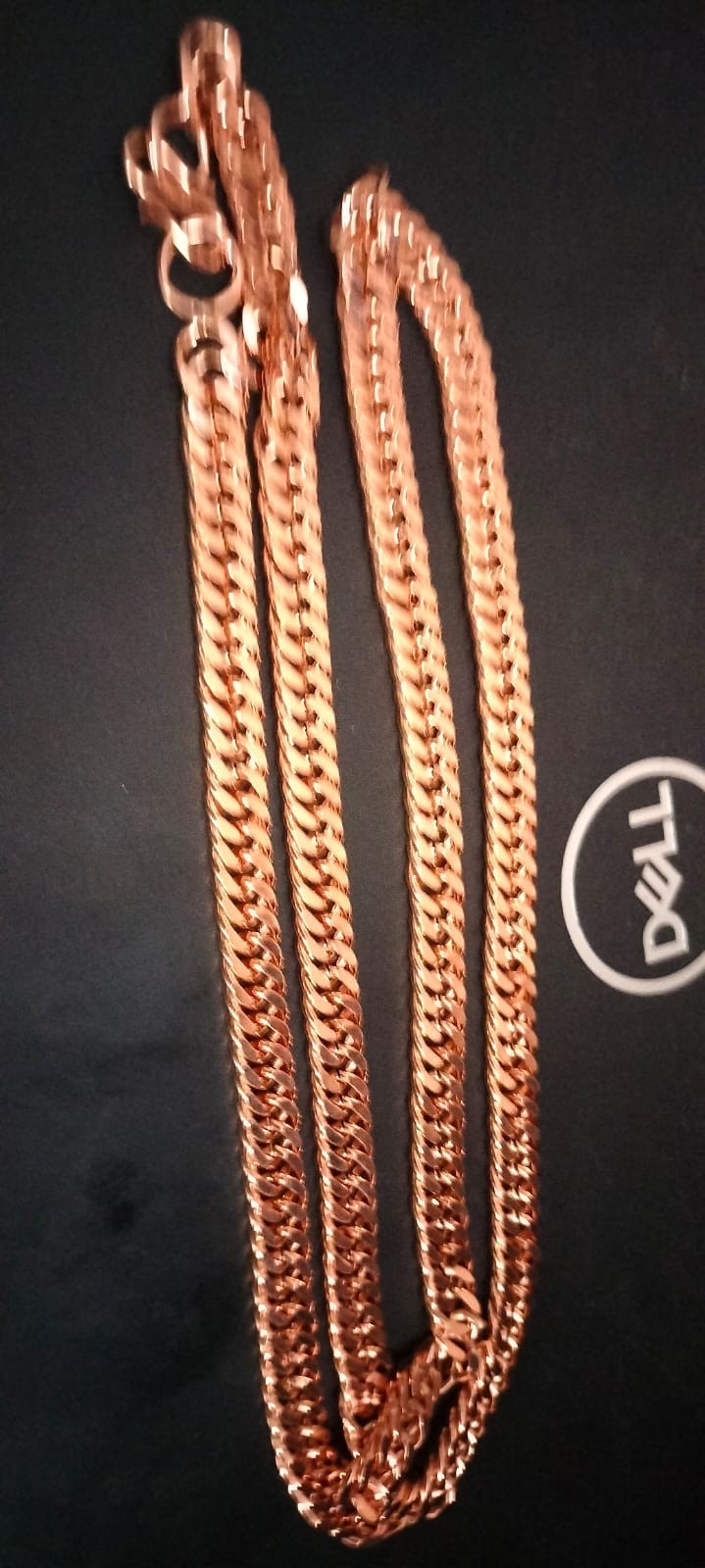 Pure Solid Coppe Chain Solid Arthritis Cuban Chain Curb Link Rider Unisex chain