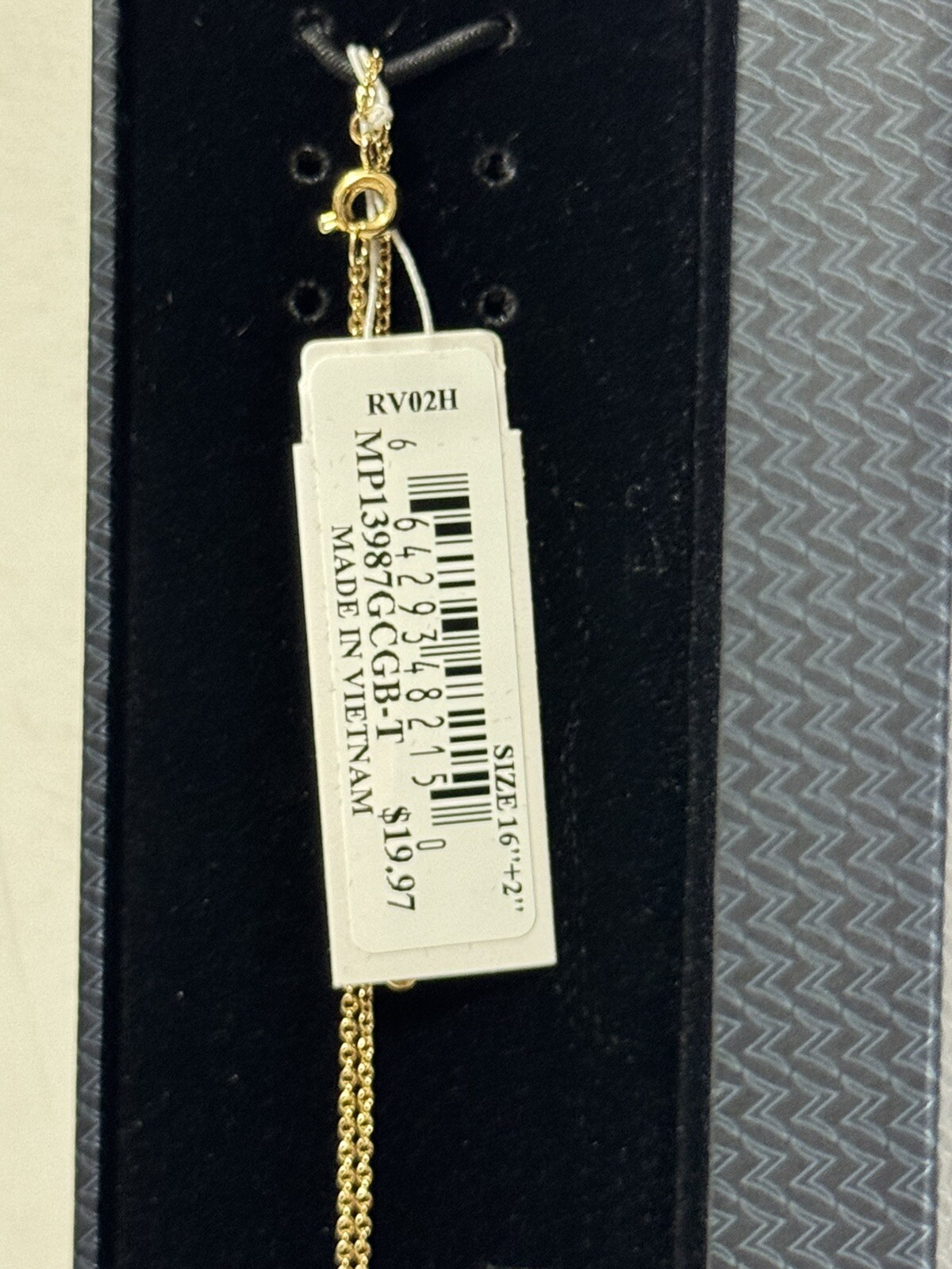 NADRI CZ Initial Pendant gold Tone Necklace 16″ Lot 10 (AJGKRSELMB)