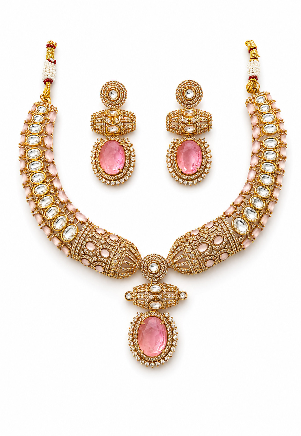 Indian Beaded Necklace Handmade brass Gift for Women 107