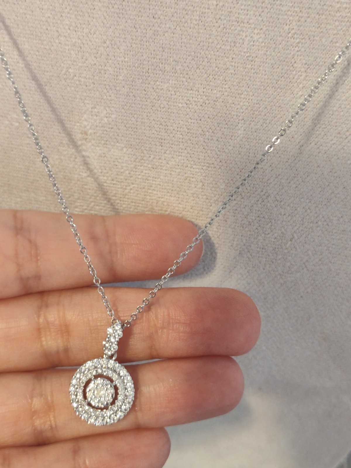 Beautiful Necklace with It’s Pendant With CZ Diamond