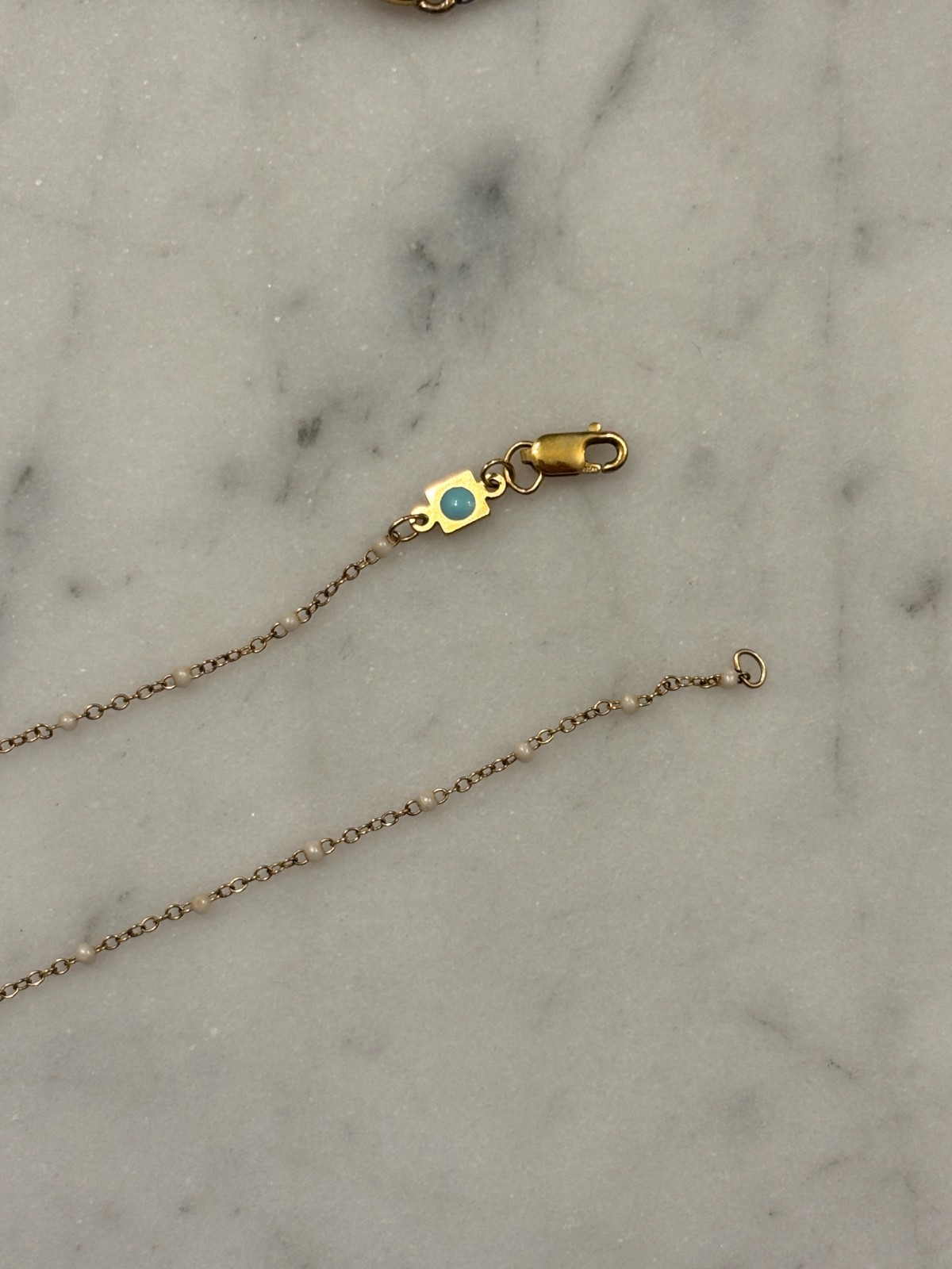 Enewton choker simplicity chain gold – pearl 2mm (15in length)