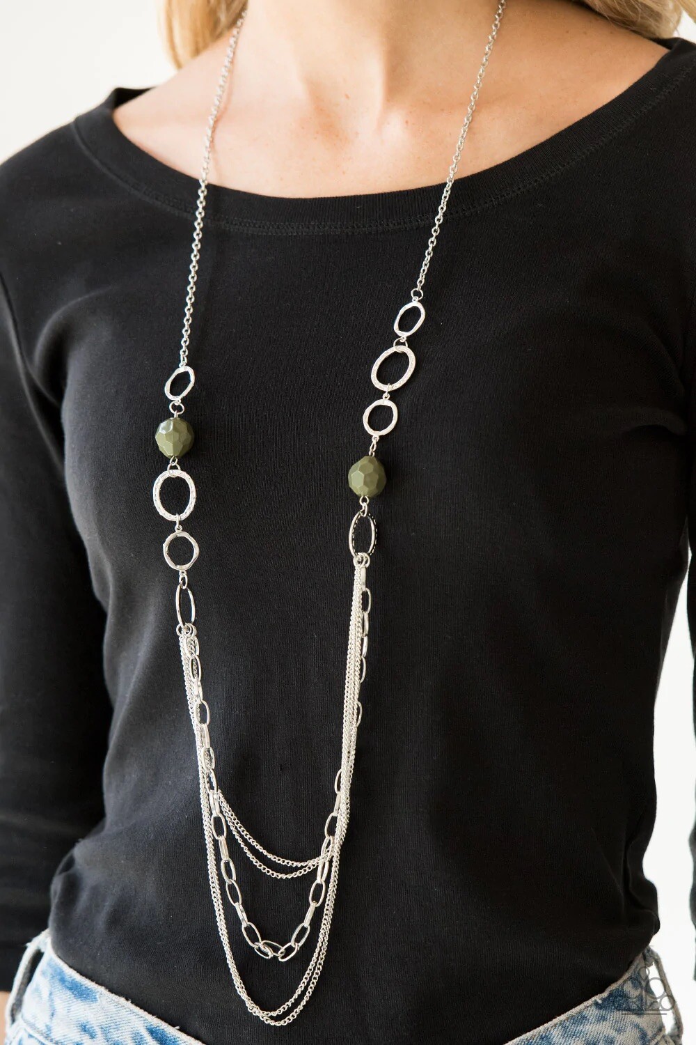 Paparazzi Margarita Masquerades- Olive Green Necklace