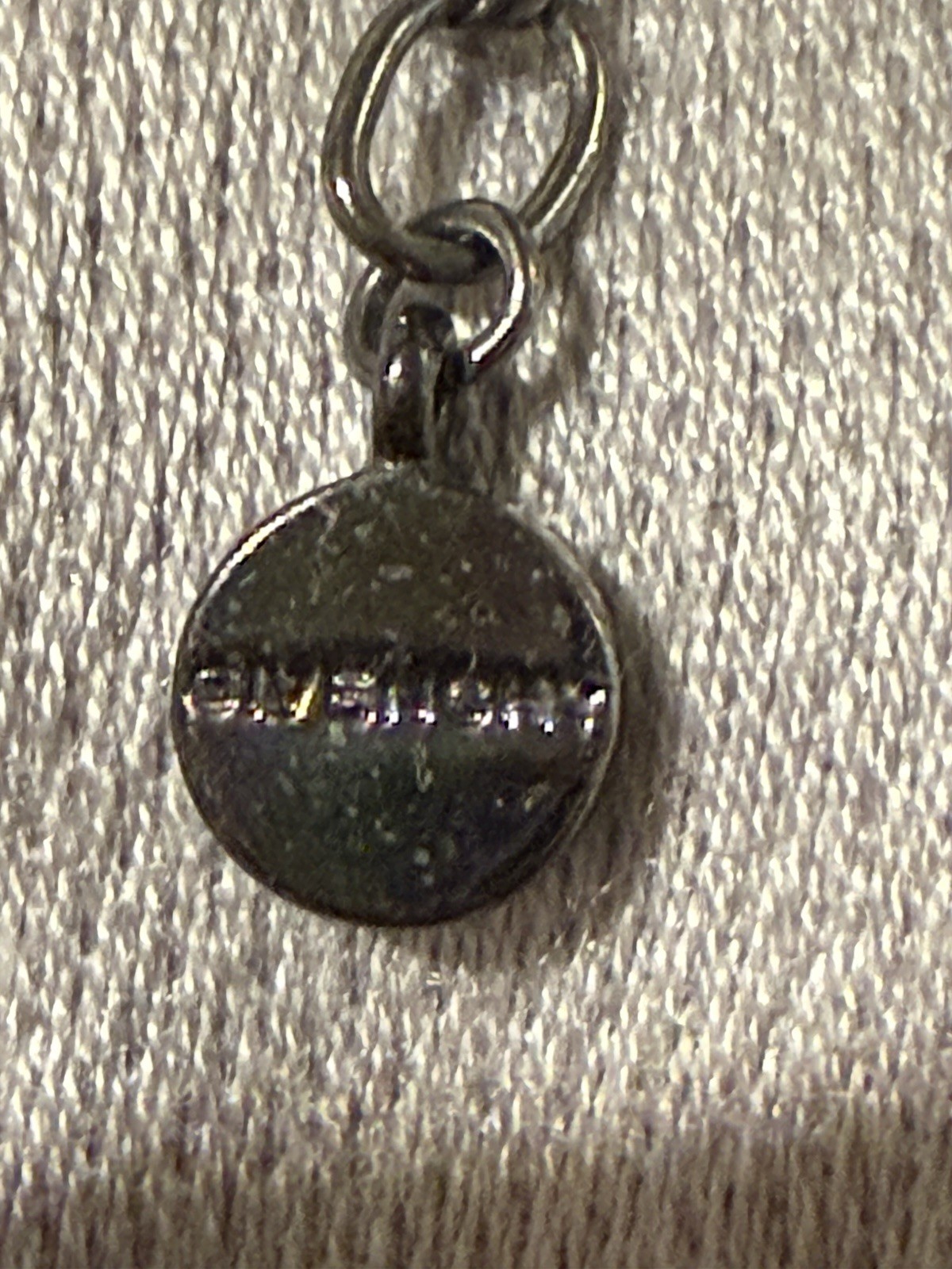 Vintage Givenchy Blue Crystal Y Necklace Silver Tone Signed Designer