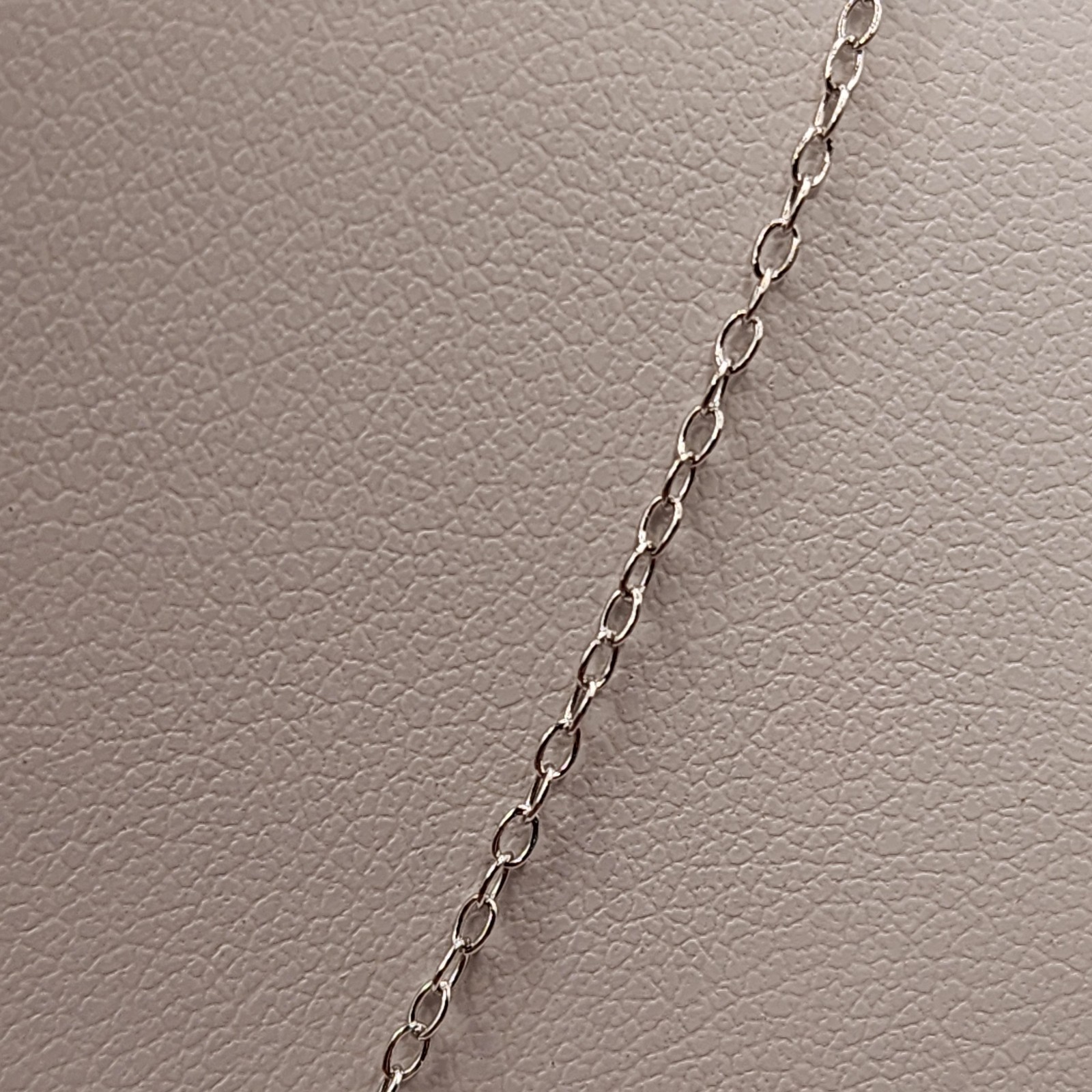Sterling Silver Rhodium Plated Northstar Clear CZ Necklace 18 Inch