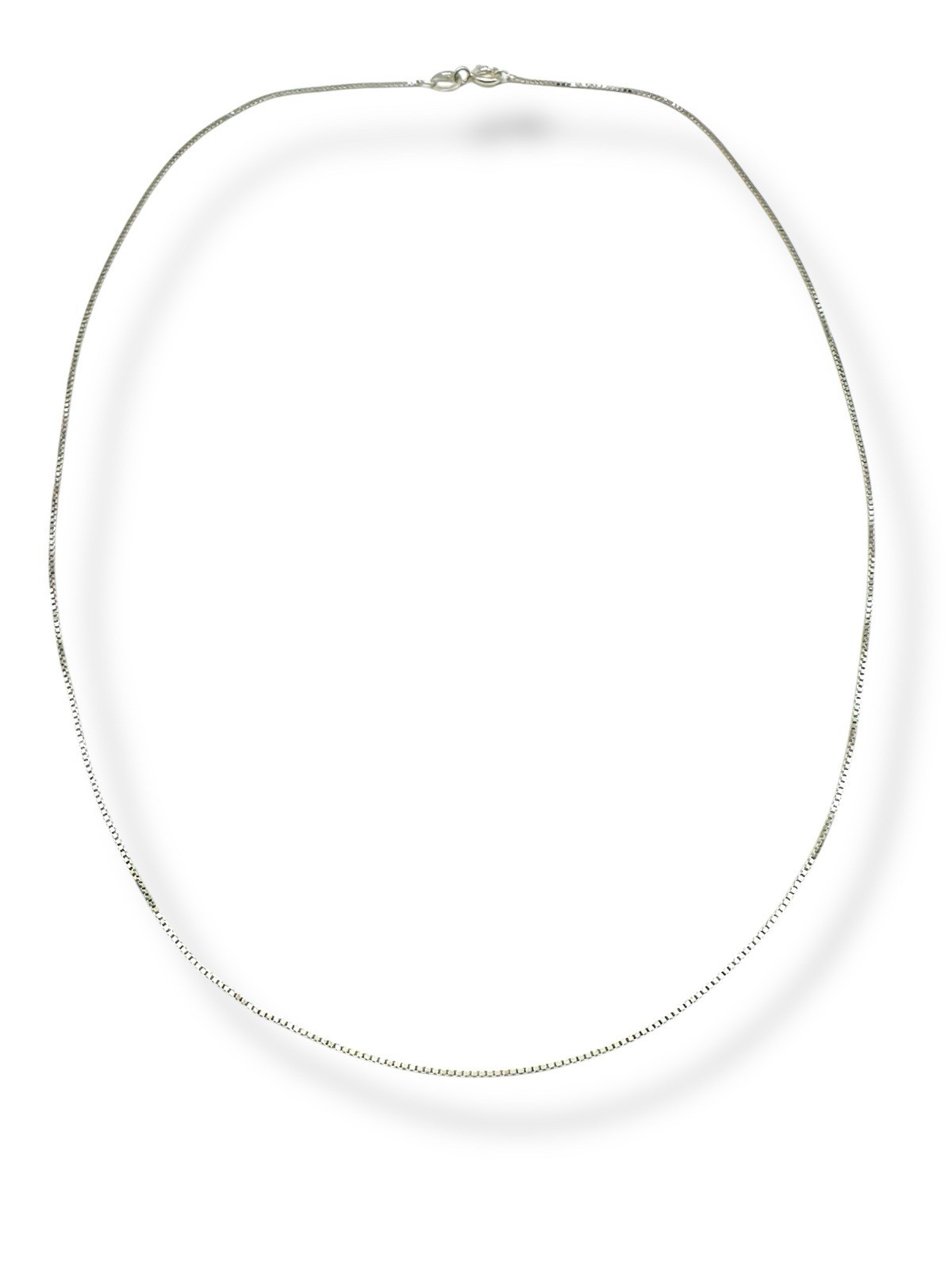 Italian 925 Sterling Silver Venetian Box Chain Necklace – 20”