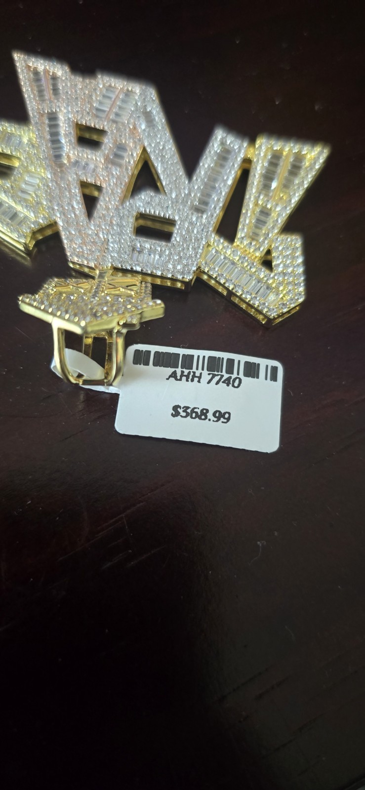14k Gold Filled TRAP HOUSE Pendant Iced Pavé SIMULATED 5A CZ Baguette Hip Hop