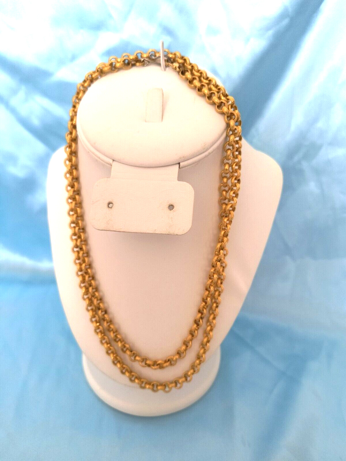 Women’s Necklace Goldtone Chain Links with Hook Style Closure Appx. 38 Inches