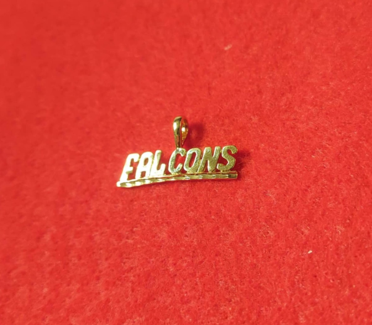 ATLANTA FALCONS SPORTS TEAM 14KT GOLD PLATED CHARM