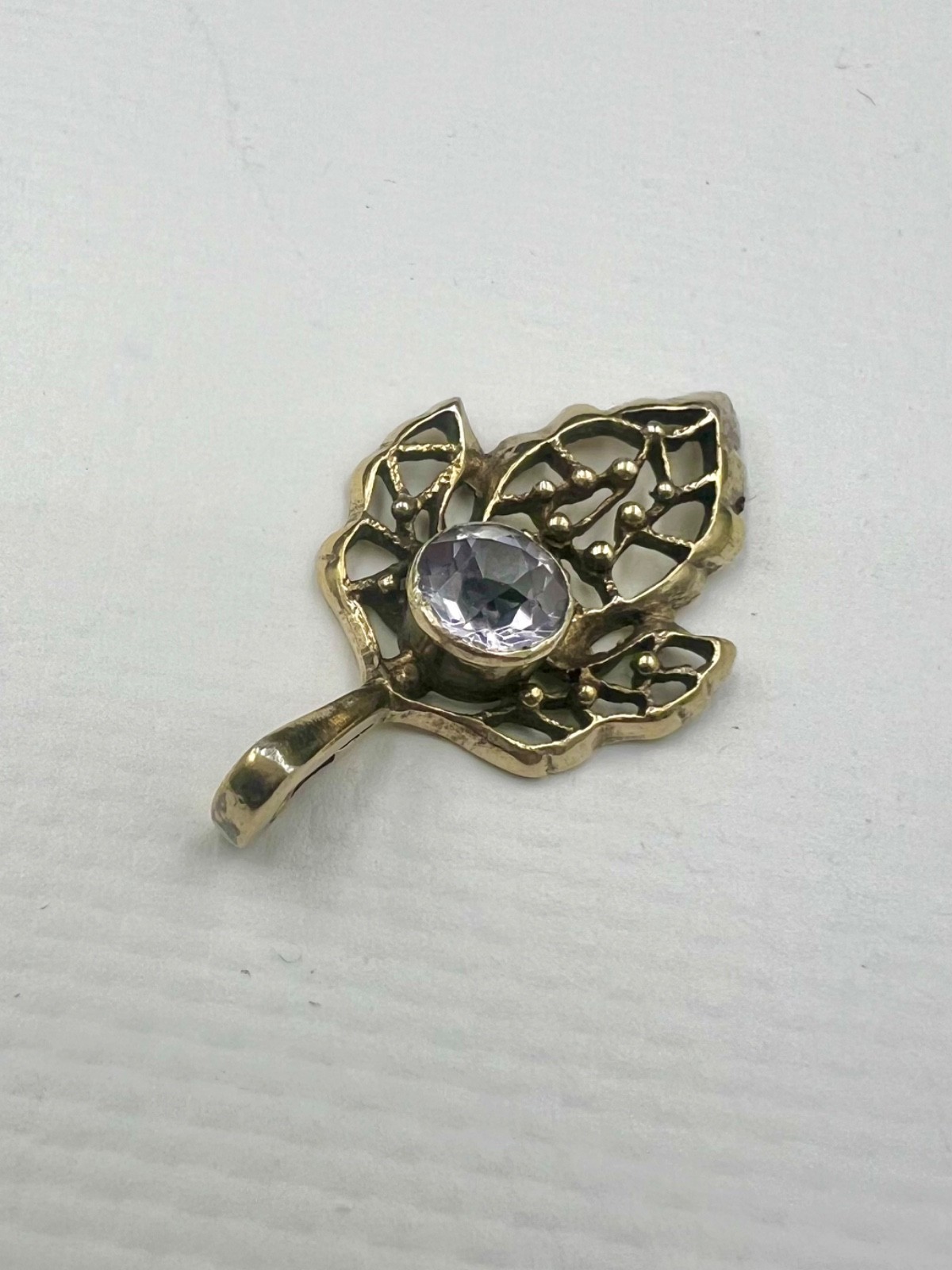 Antique pendant 1970s stone Alexandrite Silver 875 collectible model old