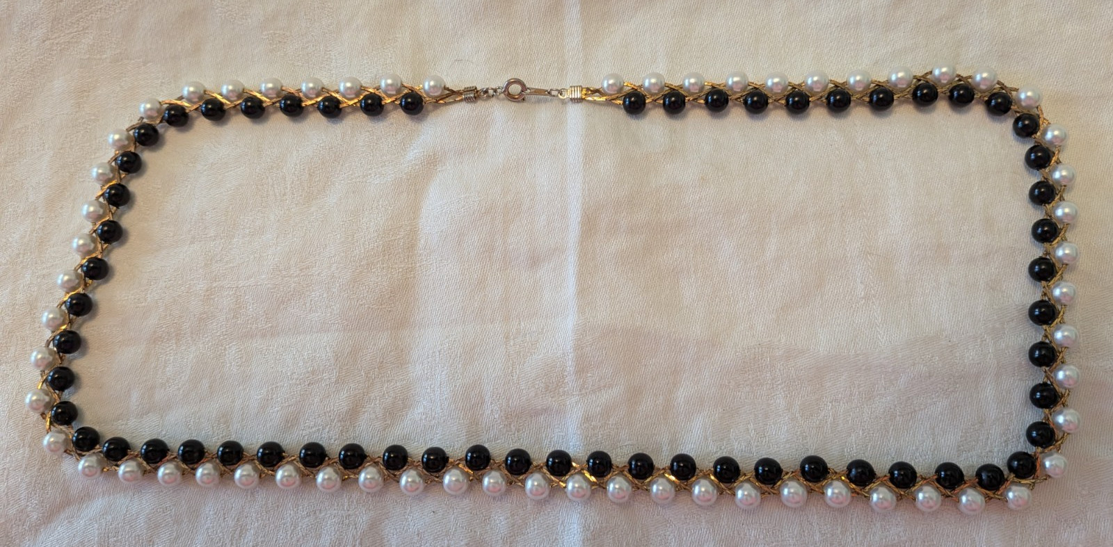 Necklace lot – 5 costume jewelry necklaces – Used-various lengths & composition