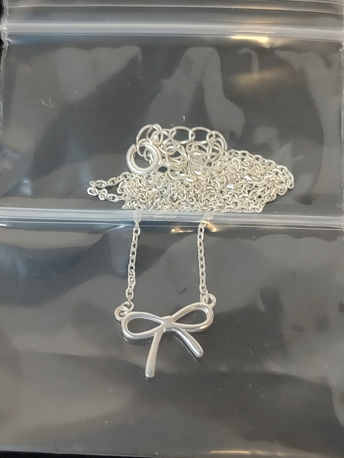 TDKLW Bow Tie Necklace S925 Sterling Silver