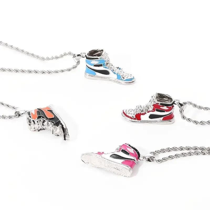Nike Air Jordan 1 Necklace and Pendant Orange Color