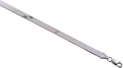 925 Sterling Silver Herringbone Chain Necklace 5mm 16″,18″,20″,22″,24″,30″