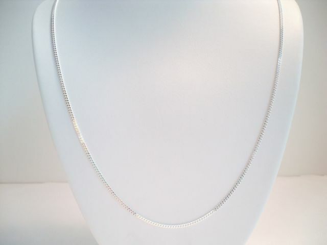 925 Sterling Silver 22” 2mm Curb Link Chain~ New