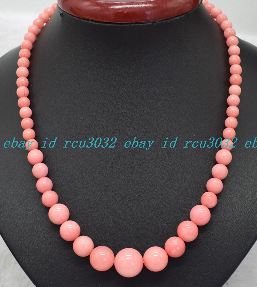 6-14mm Multicolor Natural Gemstone Round Beads Jewelry Necklace 18 Inches