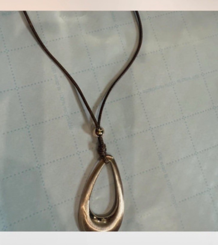Gold Drop Choker Brown Necklace Chunky Pendant Statement Necklace