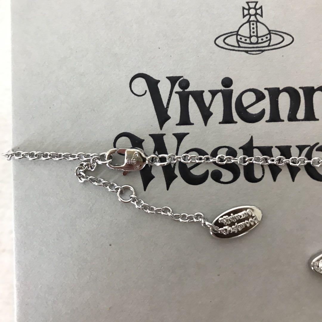 Vivienne Westwood Necklace KIKA ORB RELIEF Silver IN BOX