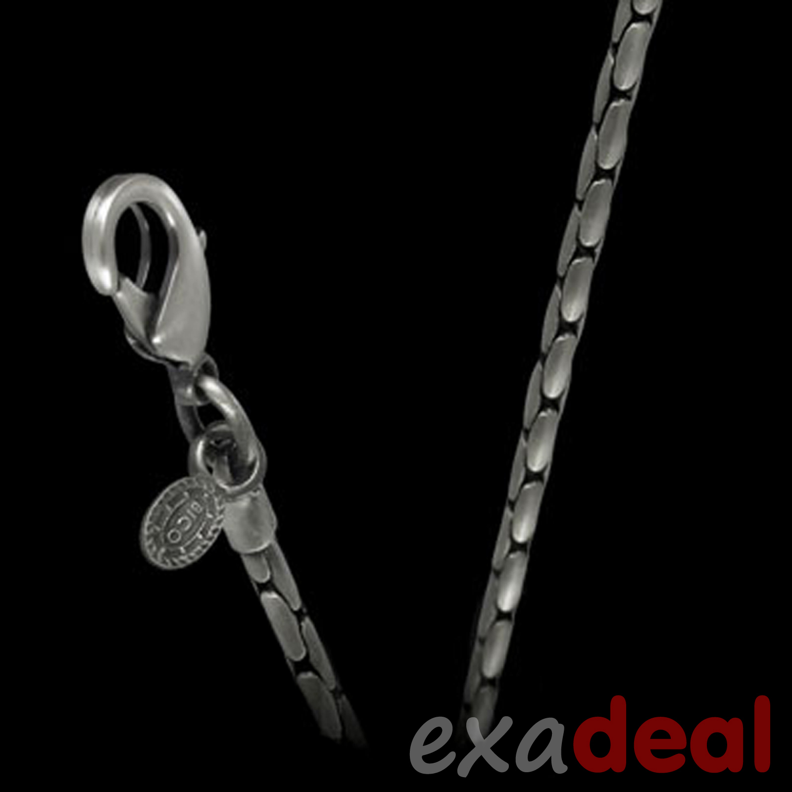 BICO Chain – F13 Stylus Straight Link Necklace Pewter 16 18 20 22 inch NEW