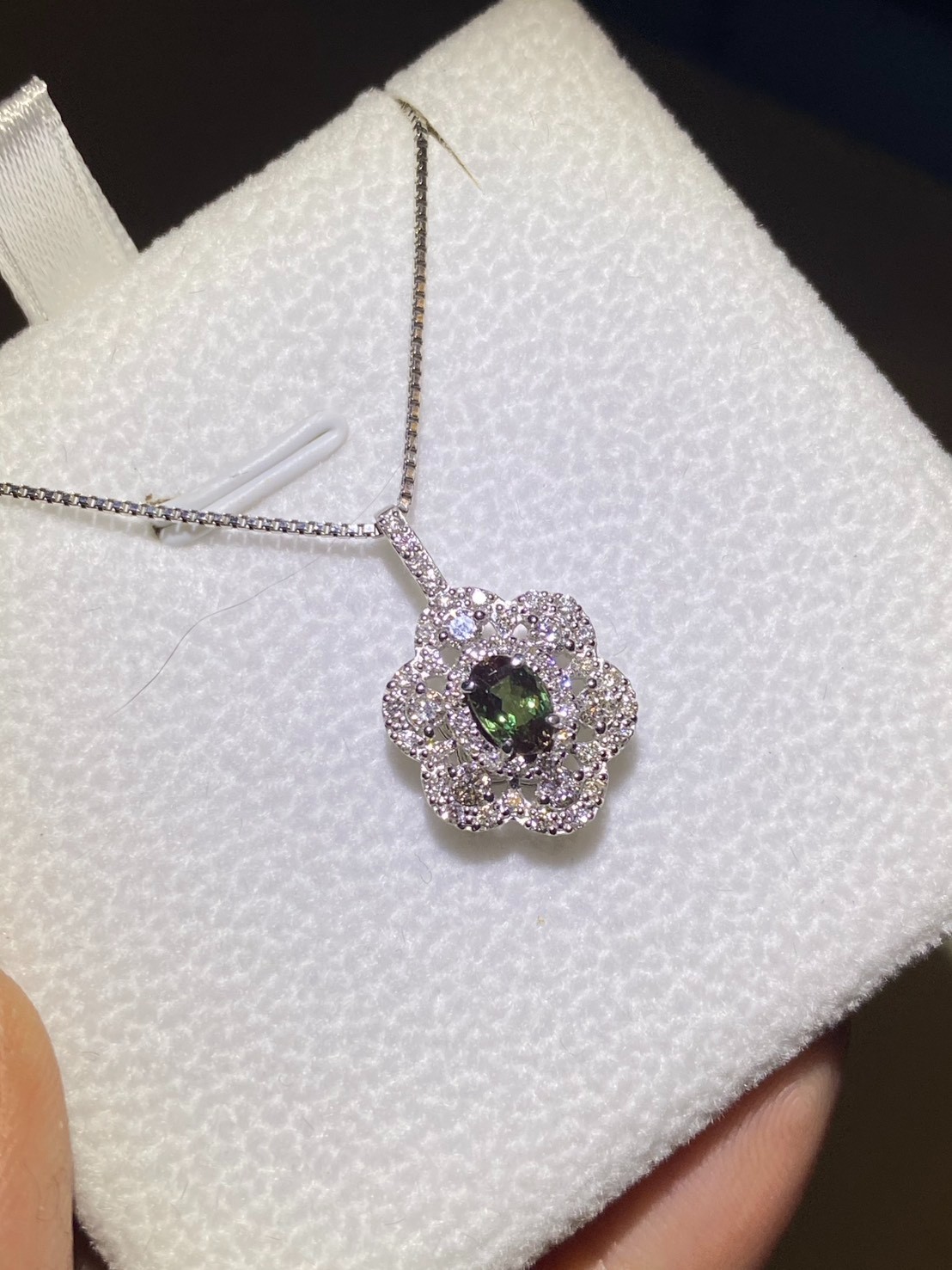 [jerseychou] Natural alexandrite 0.45 ct ,pt850~pt950 , TGC