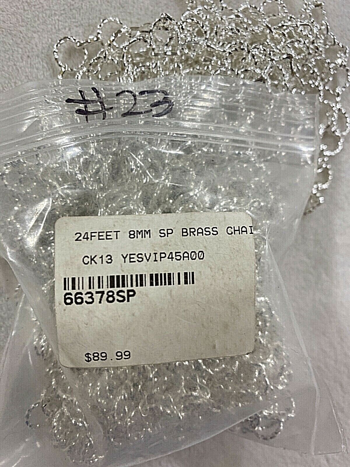 24ft per bag ~ 8mm Silver~ Rolo Twisted Rope Link Chain Box 228