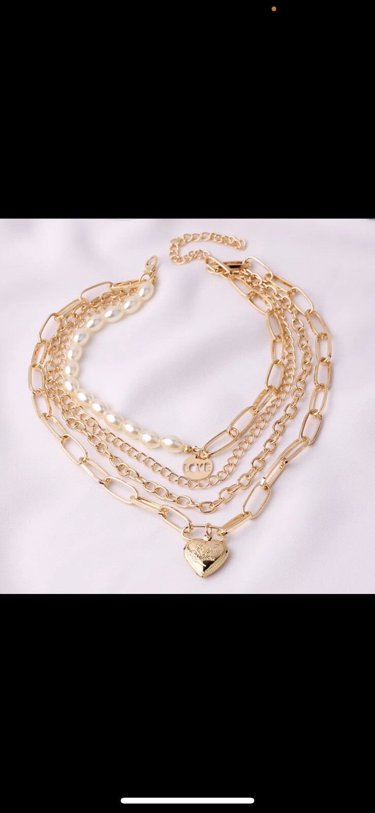 4 PCS European American Foreign Trade New Necklaces Creative Fashion
