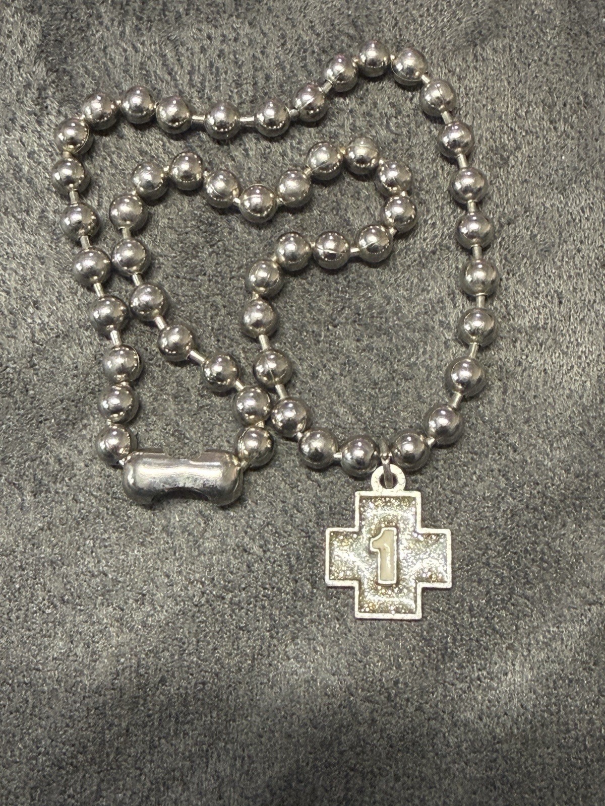 Plus One Band Necklace Christian Boyband Y2K Chain Cross Pendant