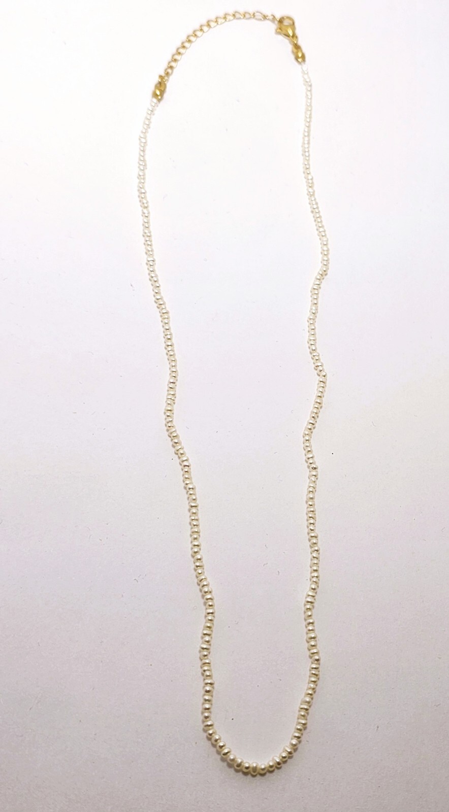 Pearl Necklace Real 1.5mm – 2mm 18 Inches
