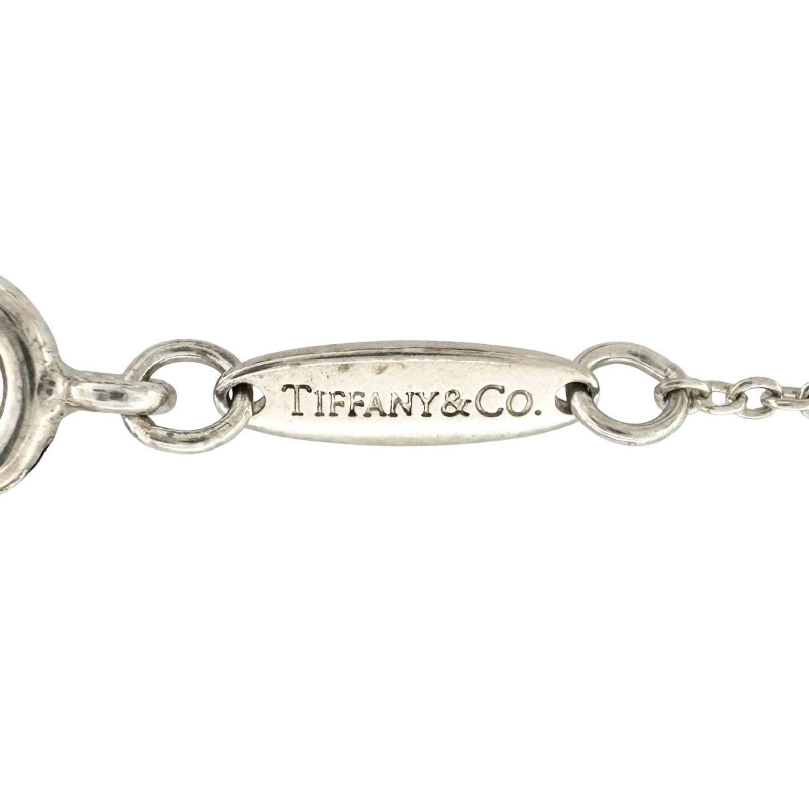 TIFFANY&Co. Elsa Peretti Open Heart Pendant Necklace Silver925/Pink Sapphire…
