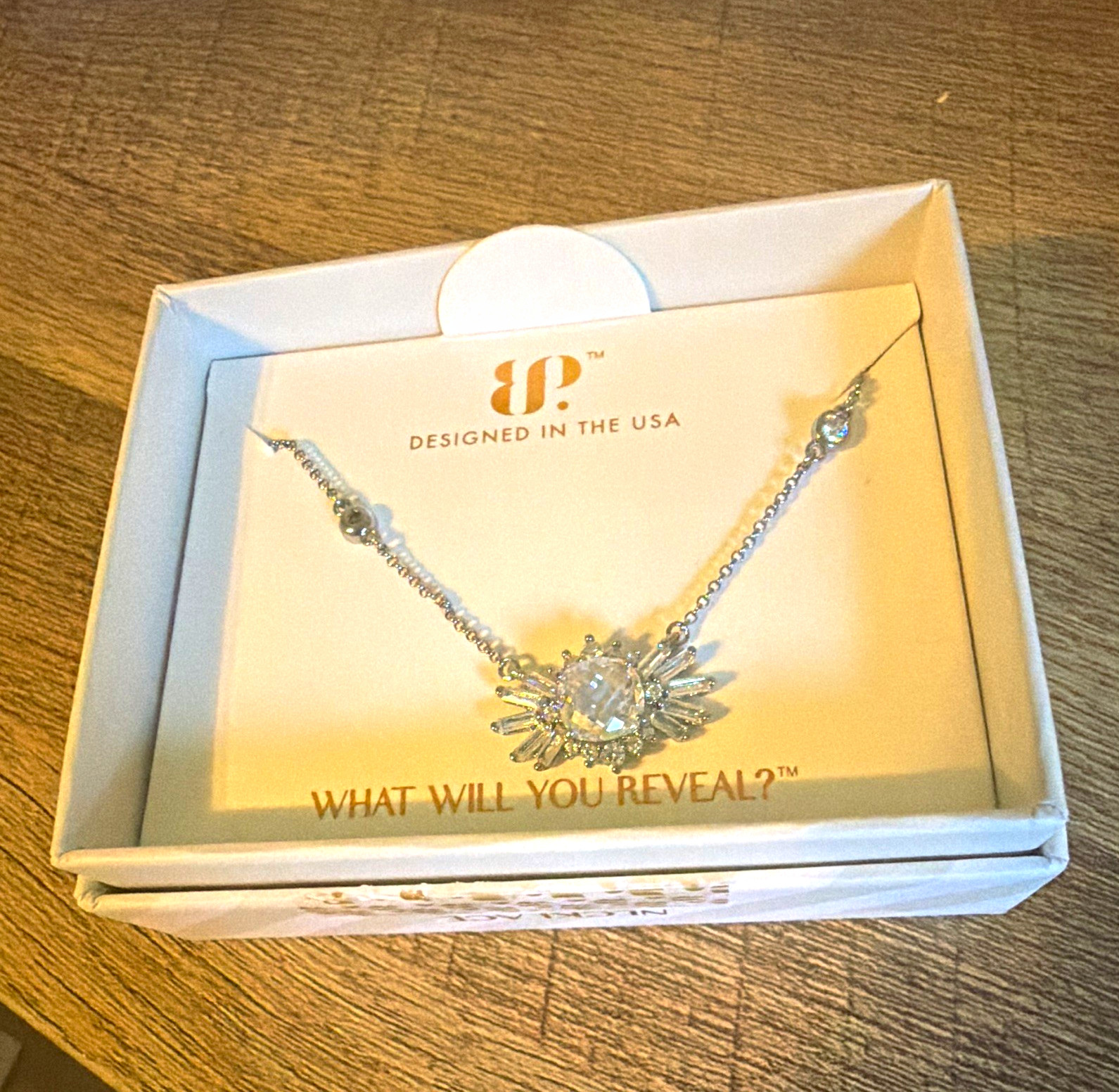 BP OG Mayci Necklace CZ on Hematite Plating NK15669 Adjustable 18″ + 2.5″ Ext