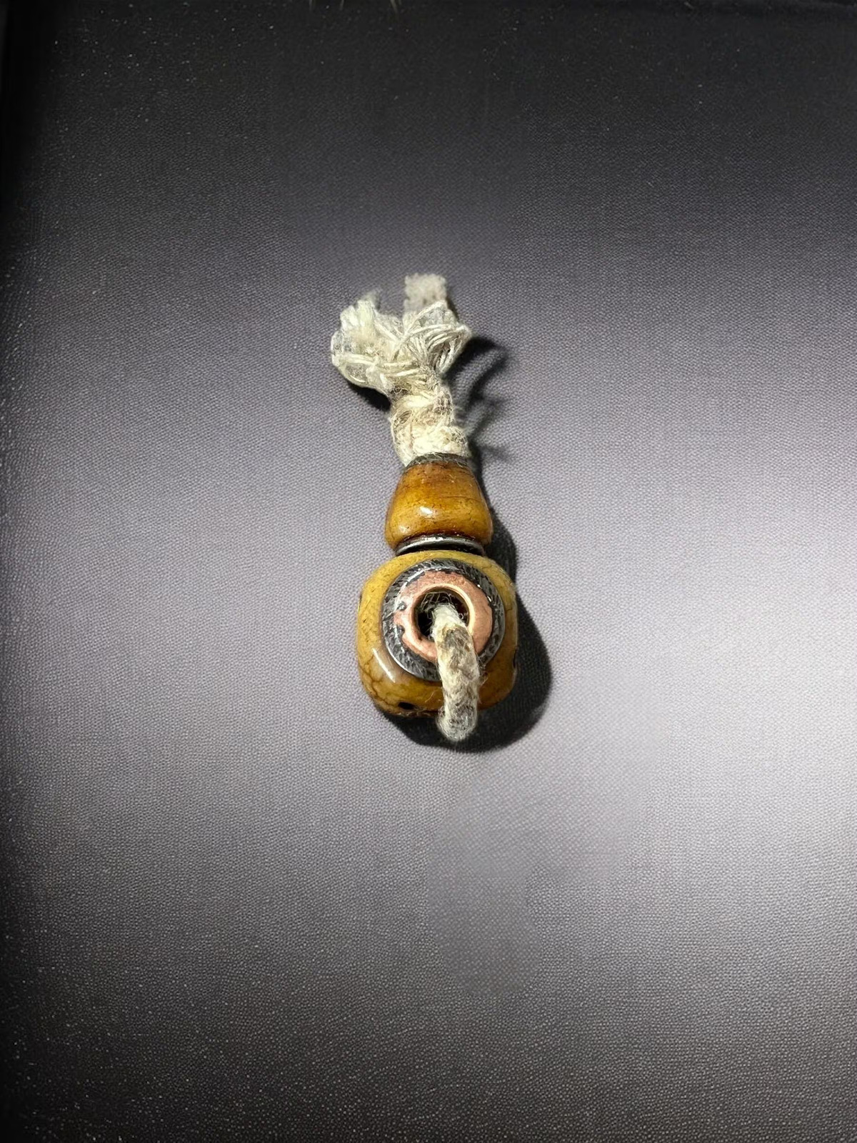 Hand-Carved Nepal Tibet Yak Bone Guru Bead for Mala Prayer Beads