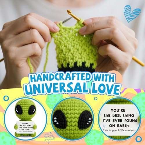 Gifts for Him Her Boyfriend Girlfriend Men Women Crochet Alien for My Love