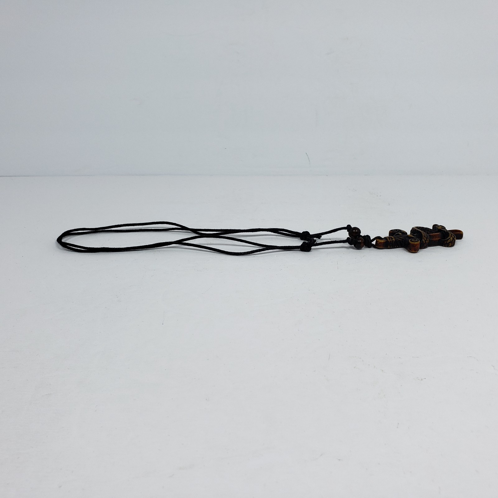 Vintage Adult Fashion Brown Sword Snake Tribal Adjustable Pendant Necklace 029