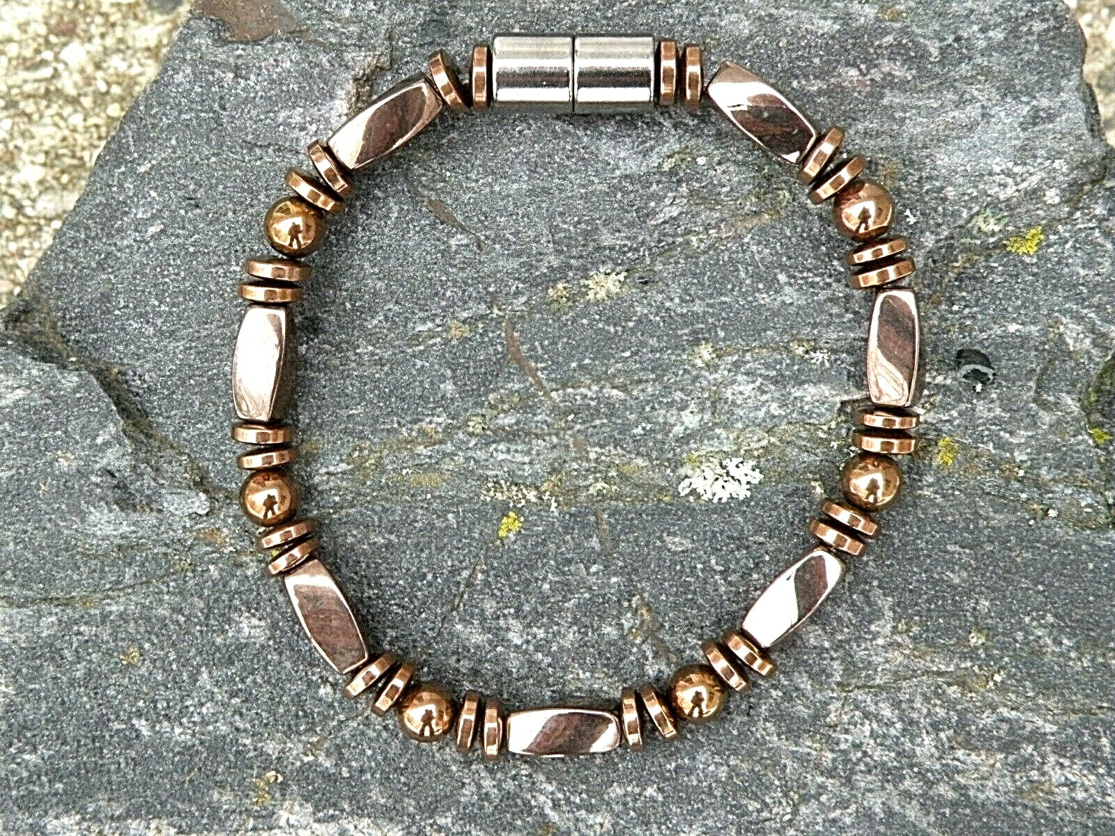 Mens Womens 100% Copper Magnetic Therapy Hematite Anklet Necklace Bracelet