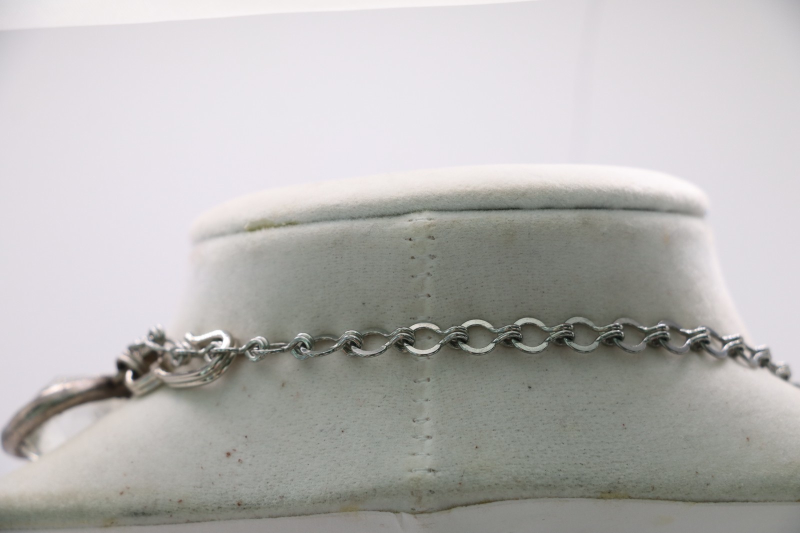 Victoria Tane Glass Geometric Various Shapes Silver Chain Modern Necklace