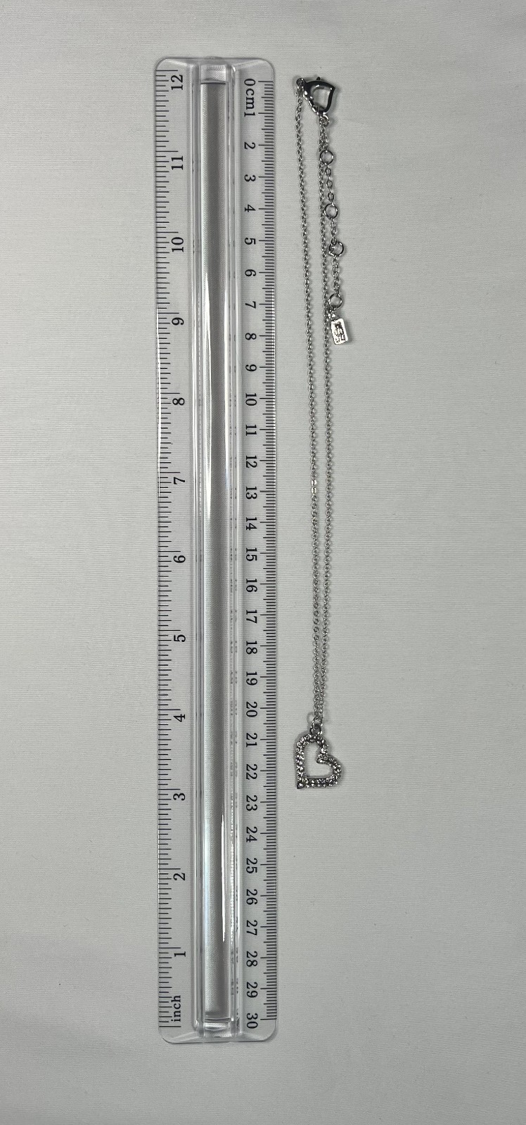 925 Sterling Silver LOVE Cuff Bracelet, Rhinestone Heart Necklace & Earrings