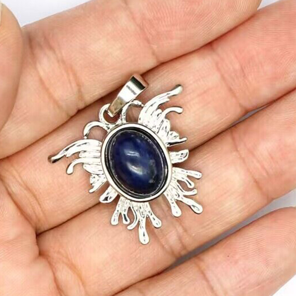 1pc Mini Moth Butterfly Shape Pendant Oval Bead Crystal Chakra Gemstone Healing