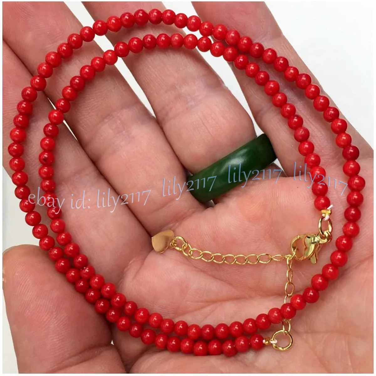 Small 4mm Natural Coral Round Gemstone Smooth Beads Necklace Jewelry 14-26 inch