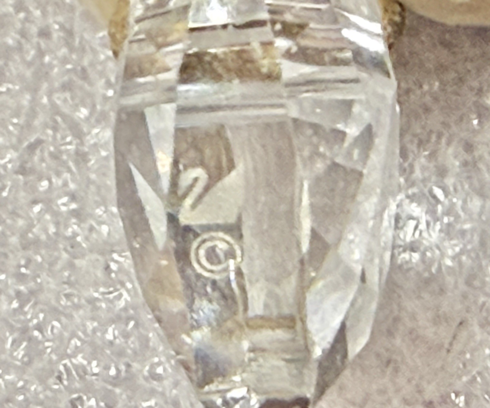 SWAROVSKI Colorless Crystal 3/4” Stylized Heart On Adjustable Cord 22” Necklace