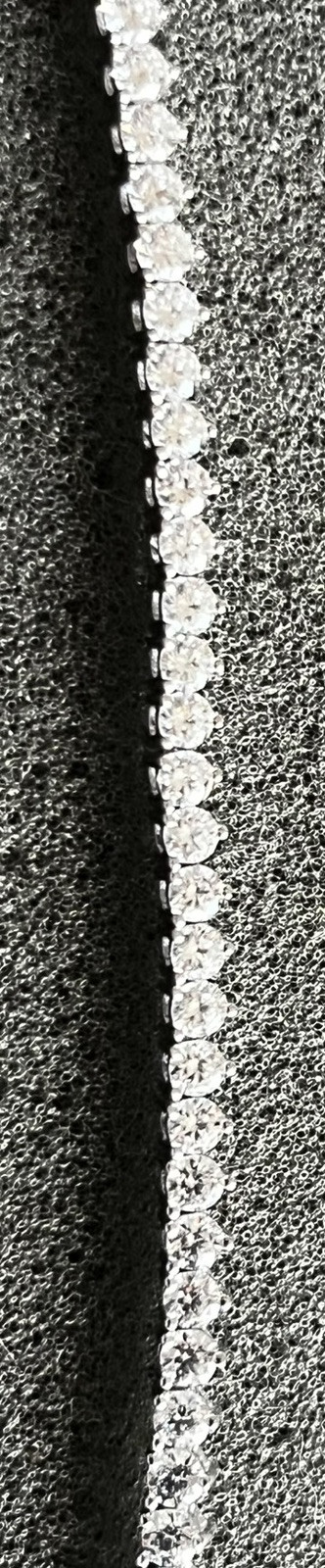 925 Sterling Silver / CZ Necklace China 23 grams 18 Inches Long
