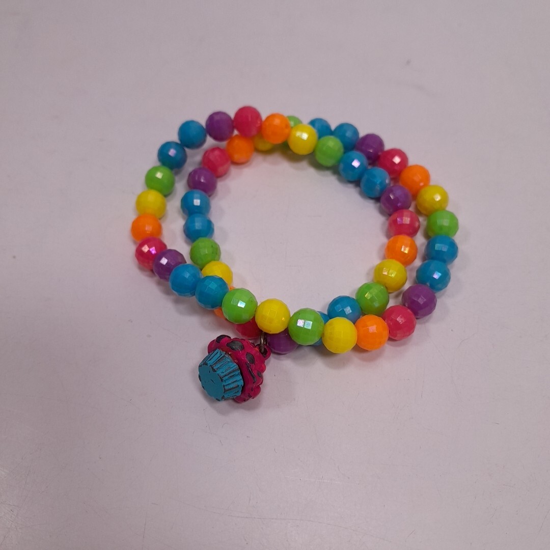 Beaded Necklace Braclete Cupcake Costume Jewlery Rainbow Cute Fun Adults Kids