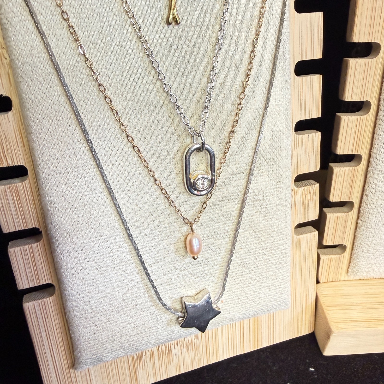 Lot of 10 Fine Chain Necklaces with Pendants, Various Styles & Lengths Necklaces