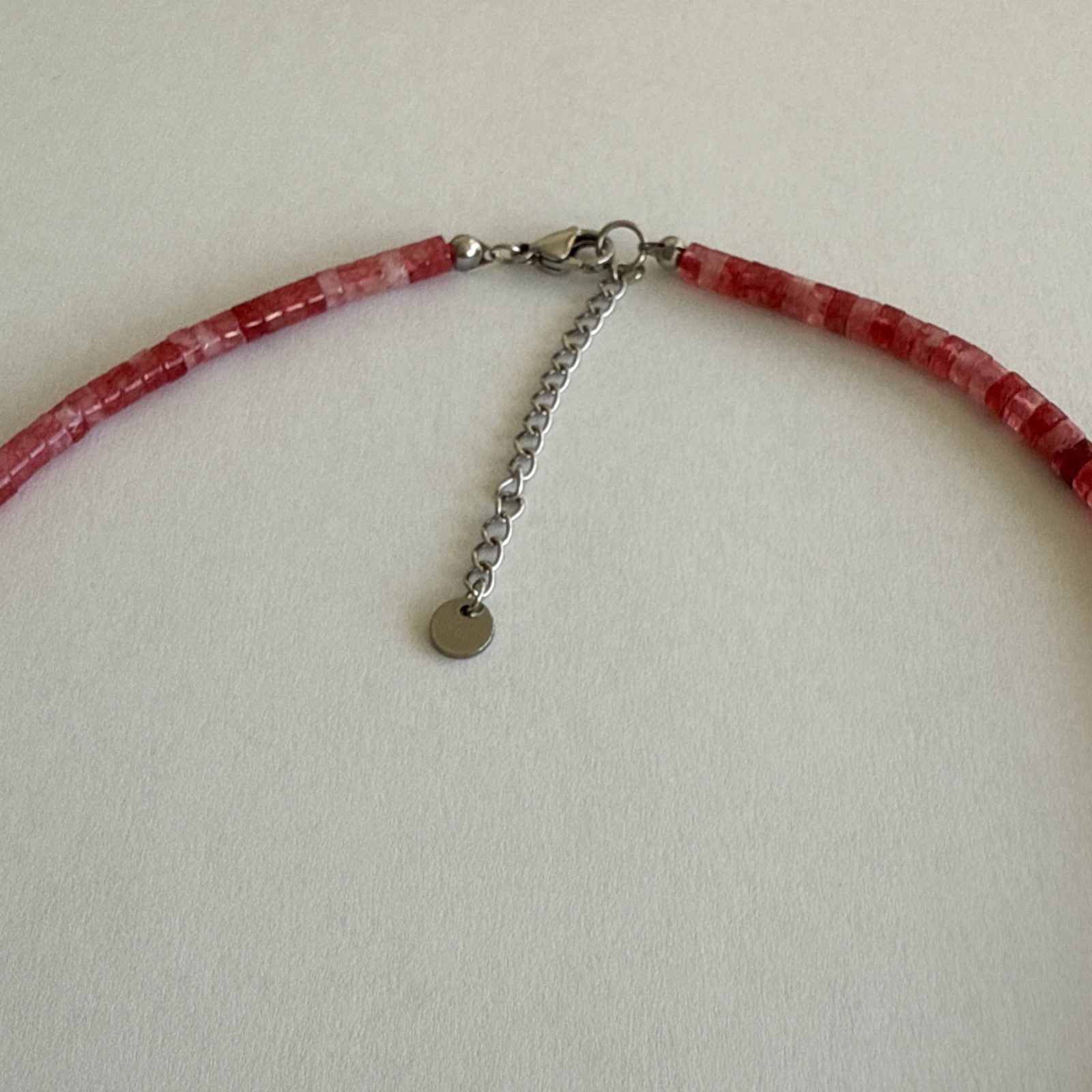 Women’s men’s natural stone stainless steel handmade fashion strong necklace her